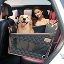 ManaMax Dog Car Seat for Large Medium Small Dogs,Back Seat Extender for Dogs,Dog Car Seat Cover for Back Seat, Dog Hammock for Car Back Seat Dog Bed Mattress,Pet Car Seat for Car SUV Truck(Black)