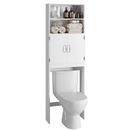 Latitude Run® Over Toilet Storage Cabinet Manufactured Wood in White | 76.8 H x 24.8 W x 7.87 D in | Wayfair 9062A4EAF97D45C4BC1EFF68F2F023F6