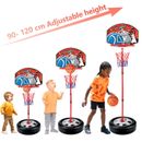 Höhenverstellbares Basketball Reifen Set für Kinder für drinnen und draußen Spaß