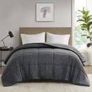 Urban Habitat Jersey Knit Down Alternative Comforter in Black | 94 H x 68 W x 1 D in | Wayfair UH10-2506