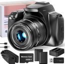 Digital Camera 64MP 4K Video 40X Zoom Lens WiFi Vlogging Camera for Photography
