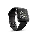 Fitbit Versa 2 Health and Fitness Smartwatch with Heart Rate, Music, Alexa Built-in, Sleep and Swim Tracking - Black