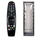 Ethex® Remote+Cover Tv Remote Compatible for LG Smart Magic led/LCD Tv RemoteC-40 New TvR-85 Remote with Cover(NO Voice Command)(Same Remote Only Will Work)(Before Buy Check All Images)