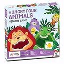 Chalk and Chuckles Hungry Four, Memory Game, Age 3-7 Years Old, Preschool Educational Activity Kit for Kids- Girls and Boys (Multi-Color)
