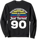 keoStore This Ecuadorian Just Turned 90 Ecuador 90th Birthday Gift Sweatshirt ds3576 Sweater Black