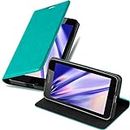 cadorabo Book Case works with Nokia Lumia 640 in PETROL TURQUOISE - with Magnetic Closure, Stand Function and Card Slot - Wallet Etui Cover Pouch PU Leather Flip