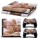 Morbuy PS4 Vinyl Skin Full Body Cover Sticker Decal For Sony Playstation 4 Console & 2 Dualshock Controller Skins (Bikini Girl)