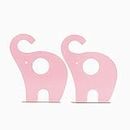 Leoyoubei Steel Book Racks Cute Elephant Art bookends Desk Accessories & Workspace Organizers, Kids Bedroom Or playroom, Office or Gift -Small Books, CD and DVD,Book Organizer Non-Slip 1 Pairs Pink