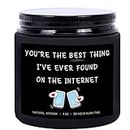 Gifts for Men Women - Funny Romantic Gifts for Him Her, Online Dating Gifts, Birthday Anniversary Christmas Valentines Day Gifts for Boyfriend Girlfriend Husband Wife BFF, Lavender Scented Candles
