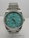 Rolex Oyster Perpetual 41mm Turquoise Oyster Watch 124300