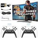 20000+ Games Wireless Retro Game Stick,23 EmulatorsRetro Game Console, Plug & Play Video TV Game Stick with 2.4G Wireless Controllers 64G TF Card for All of Age