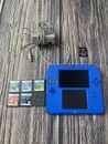 Nintendo 2DS FTR-001 Blue Handheld Console With Games Lot Of 6 NO STYLUS 