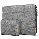 Inateck 13 Inch Laptop Bag Case Sleeve Compatible with 13 MacBook Air M3/A3113 M2/A2681 M1/A2337 2024-2018, 13 MacBook Pro M2/A2686 M1/A2338 2022-2016, 12.3 Surface Pro 9/8/X/7/6/5/4/3, XPS 13 - Grey