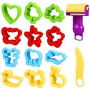 Rosenice - Set di utensili per pasta modellabile e argilla giocattoli ed