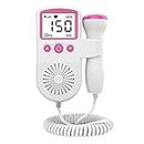 SMIC Portable Fetal Doppler Fetal Heart Rate Monitor Home Baby Fetal Heart Doppler Monitor for Pregnancy - (Pink)