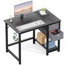 Mueble Para Computadora De Escritorio Laptop Oficina Con 2 Gabetas y Estante 40"