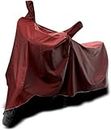 KEDIT :- R.E Bullet 350 Motorcycle Bike/Scooty Cover Water Resistant & Dust Proof Full Bike - Scooty Two Wheeler Body Cover R.E Bullet 350 (Maroon Colour KDT-MRN-270)