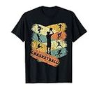 Retro Basketball Shirt Boys Silhouette Vintage BBall Player T-Shirt