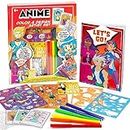 Made By Me Anime Color & Design Artist Set, 22-Piece Art Set, How to Draw Anime, Create Your Own Comics, Make Your Own Manga & Anime Sketchbook, Gifts for Anime Enthusiasts, Arts & Crafts for Kids 6+