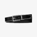 Michael Kors Reversible Leather Belt - MK Signature, Black, ※※