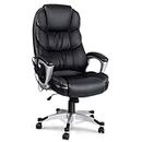 Artiss Massage Office Chair, PU Leather 8 Point Ergonomic Gaming Computer Desk Recliner Chairs Armchair for Room Executive Home, Adjustable Height 360° Rotation Black