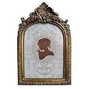 SIKOO Vintage 5x7 Picture Photo Frame Antique OrnateTable Top and Wall Mounting with High Definition Glass Front for Home Decor, Photo Gallery, Art,Bronze Gold (5x7)