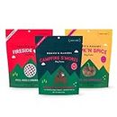 Bocce's Bakery by The Fire Assorted Treat Bundle for Dogs, Wheat-Free Everyday Dog Treats, Made with Real Ingredients, Baked in The USA, All-Natural Soft & Chewy Cookies, 6 oz Each