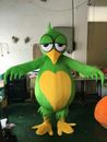 Costume mascotte uccellino verde cartone animato a tema cosplay abito festa Natale