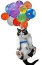 Cute Cat Car Hanging Ornament with Colorful Balloon, Car Interior Decor, Car Pendant Creative Cute Cat, Girl Car Interior Accessories