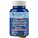 Carbamide Forte Chelated Magnesium Glycinate 2000mg Per Serving Supplement - 60 Veg Tablets