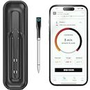 CHEF iQ Smart Thermometer, World's Thinnest & Smartest Wireless Cooking Thermometer, Digital, Bluetooth & WiFi Enabled for Remote Monitoring of BBQ, Oven, Smoker, Air Fryer, Stove