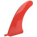 EXCLUZO V, PVC Surfboard Fins Flexible Stable Good Performance Environmental PVC for Long Board for Surfboard Tail(red)
