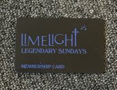Rare LIMELIGHT night club kids NYC membership card Legendary Sundays rave dance