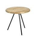 HAKU Möbel Side table, solid wood, black oak, Ø 40 x H 40 cm