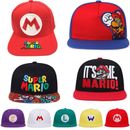 Cappello da baseball Super Mario cotone ricamato snapback tappi regolabili cappelli da sole