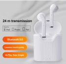 Bluetooth 5.0 TWS Kopfhörer Headset In Ear Kabellos Samsung iPhone Huawei Weiß
