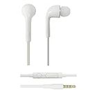 K-S-Trade In Ear Headphones Compatible With ZTE Axon 7, With Microphone + Volume Control, White 3.5mm Earplugs Headphone Studs Stereo Headset