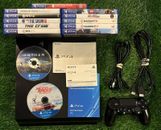 Sony PlayStation 4 1TB CUH-1001a Console Bundle w/ 13 Games & Remote Tested
