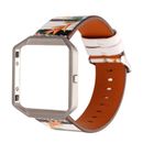 Strap Band for Fitbit Blaze Leather Replacement Wristband With Frame