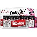 Energizer Max Premium AA Batteries, Alkaline Double A Battery, 24 Count