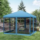 10' x 10' Pop-Up Canopy Party Tent Gazebo Canopies UV Protect w/ Mesh Wall