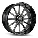 26 inch 26x12 Off Road Monster M26 Black Milled wheels rims BLANK -44