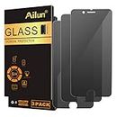 Ailun Screen Protector for iPhone 8 Plus 7 Plus Privacy Anti Glare 3Pack Anti Spy Private Tempered Glass