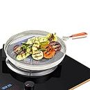 TASMAX® Phulka Grill for Gas Stove, Grill Tawa Jali for Kitchen, Cooking Stainless Steel Papad Jali, Mesh Brinjal Roaster, Roti Grill Basket, Pulka Pan Roaster Grill for Gas