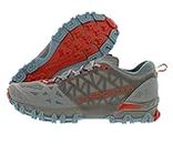 La Sportiva Womens Bushido II Trail Running Shoes, Moon/Paprika, 9.5