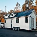 Tiny House On Wheels Shipping Container Homes Movable Prefabricated Green Modular Wheels Tiny Trailer House