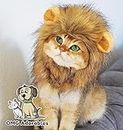 OMG Adorables Lion Mane Costume Cats | Soft, Furry Pet Wig Cute Ears | Fits Adult Felines Small Dogs | Pet Friendly Clothing Accessories