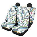 Seaweed Design Car Seat Cover Set 4 PZ Sottile Automotive Seat Covers Accessori Anteriore Posteriore Anteriore Cuscino Pet Protezione Mat