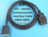 6FT OBDII OBD2 Cable for BOSCH MASTERTECH J2534 VCI Diagnostic Scanner Module