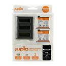 Jupio 2 x Lithium-Ion Battery Packs for DJI Osmo Action 4K & Compact Triple Charg CDJ1000
